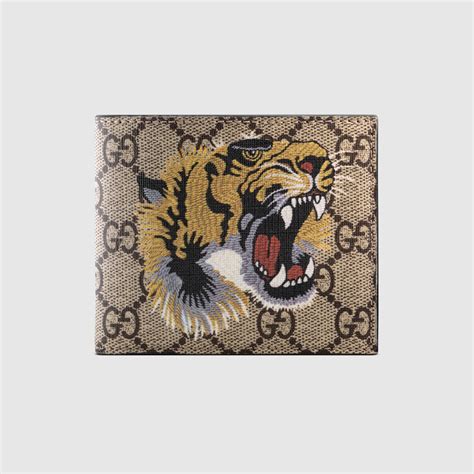 fake tiger gucci wallet|Gucci tiger brooch.